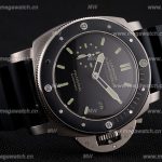 Swiss Panerai Luminor Submersible Black Dial Stainless Steel Case Black Bezel Black Rubber Strap Replica Review