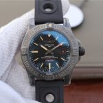 GF Upgraded V3 Version of Replica Breitling Avenger BlackBird Titanium Watch with Ocean Racer Strap
